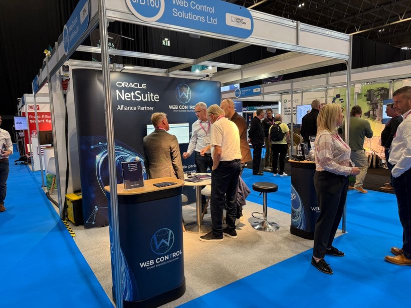 Web Control on the Oracle NetSuite stand at an industry event